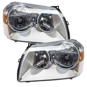 Dodge Magnum Headlight Assemblies - ORACLE Lighting - ColorSHIFT w/ Simple Controller - Chrome - `05-`07